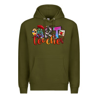 Army Green art teacher Premium Hoodie - RanaPortraitStore