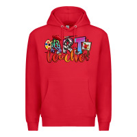 Red art teacher Premium Hoodie - RanaPortraitStore