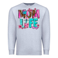 Heather Grey mom life Premium Sweatshirt - AdoDesignShop