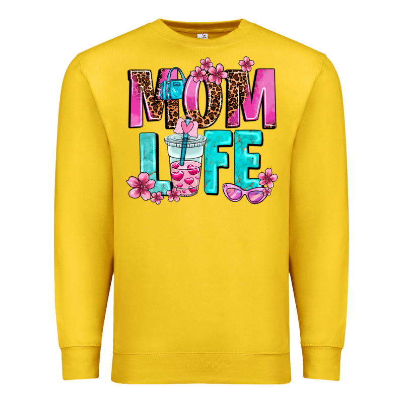 Mom Life Premium Sweatshirt by AdoDesignShop | Teevron