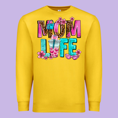 Mom Life Premium Sweatshirt Designed By Adodesignshop