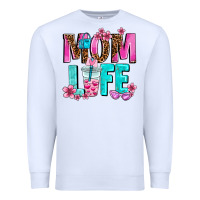 White mom life Premium Sweatshirt - AdoDesignShop