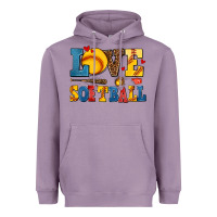 Lavender love softball Heavyweight Hoodie - AdoDesignShop