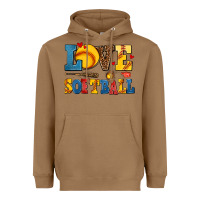 Toasted Coconut love softball Heavyweight Hoodie - AdoDesignShop