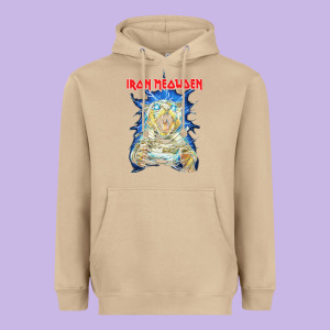 Iron Meowden Classic Cute Cat Love Animal Outfits Halloween Heavyweight Hoodie Designed By Maiphamdesign