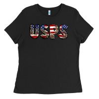 Black usps 4th of july Ladies Tee - CowGirlArtShop