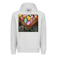 Dove Grey easter Premium Hoodie - CowhideDigitalArt