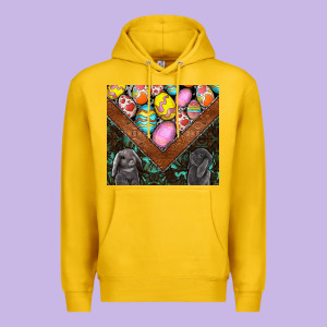 Easter Premium Hoodie Designed By Cowhidedigitalart