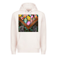 Pale Pink easter Premium Hoodie - CowhideDigitalArt