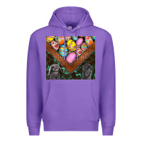 Purple easter Premium Hoodie - CowhideDigitalArt
