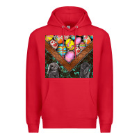 Red easter Premium Hoodie - CowhideDigitalArt