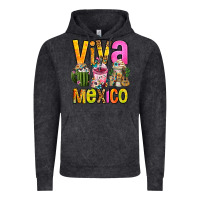 Vintage Black viva mexico mexican coffee cups Vintage Hoodie - FaDigitalArtStudio