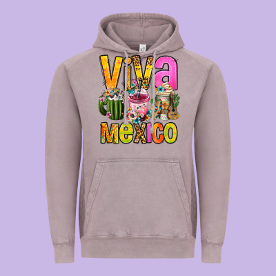 Viva Mexico Mexican Coffee Cups Vintage Hoodie Designed By Fadigitalartstudio