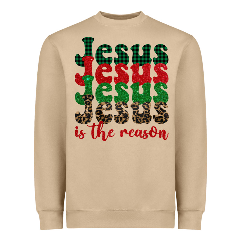 Jesus Is The Reason Heavyweight Sweatshirt by BarkalooDesign | Teevron
