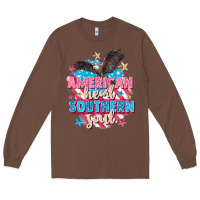 Chestnut American heart southern soul 4th of july Long Sleeve Tee - FaDigitalArtStudio
