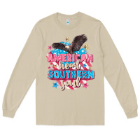 Mushroom American heart southern soul 4th of july Long Sleeve Tee - FaDigitalArtStudio
