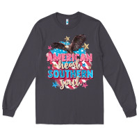 Smoke American heart southern soul 4th of july Long Sleeve Tee - FaDigitalArtStudio