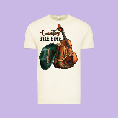 Country Till I Die Vintage Tee Designed By Jasminsmagicworld