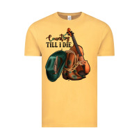 Vintage Mustard country till i die Vintage Tee - Jasminsmagicworld