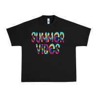 Black summer vibes tie dye doodle Urban Heavy Tee - CowCowDesign