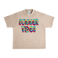 French Oak summer vibes tie dye doodle Urban Heavy Tee - CowCowDesign