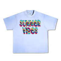 Grape Ice summer vibes tie dye doodle Urban Heavy Tee - CowCowDesign