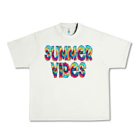 Pistachio summer vibes tie dye doodle Urban Heavy Tee - CowCowDesign