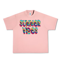 Salmon summer vibes tie dye doodle Urban Heavy Tee - CowCowDesign