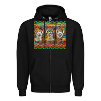 Black alpacas Zipper Hoodie - BarkalooDesign