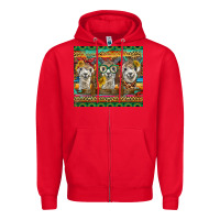 Red alpacas Zipper Hoodie - BarkalooDesign