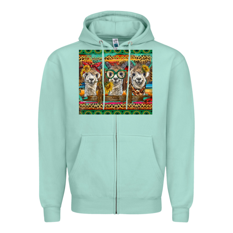 Alpacas Zipper Hoodie by BarkalooDesign | Teevron