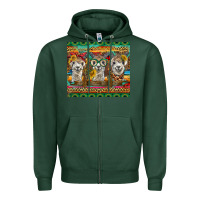 Sports Green alpacas Zipper Hoodie - BarkalooDesign