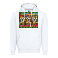 White alpacas Zipper Hoodie - BarkalooDesign