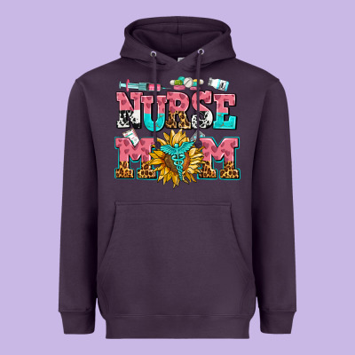 Nurse Mom Heavyweight Hoodie Designed By Adodesignshop