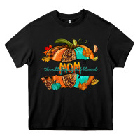 Black thankful grateful blessed mom pumpkin Heavy Core Tee - NancyCooperArtShop