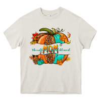 Cream thankful grateful blessed mom pumpkin Heavy Core Tee - NancyCooperArtShop