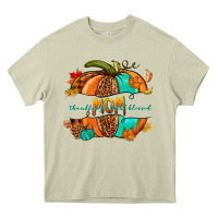 Mossy thankful grateful blessed mom pumpkin Heavy Core Tee - NancyCooperArtShop