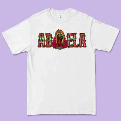 Abuela Floral Aztec Leopard Premium Tee Designed By Jasminsmagicworld