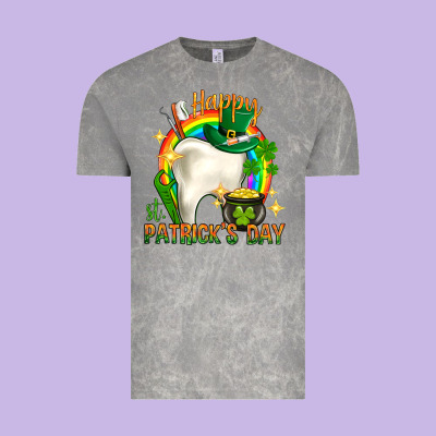 Happy Dentist St. Patrick's Day Vintage Tee Designed By Howdyjamesfarm