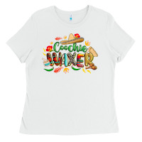 White cinco de mayo coochie waxer Ladies Tee - CowGirlArtShop