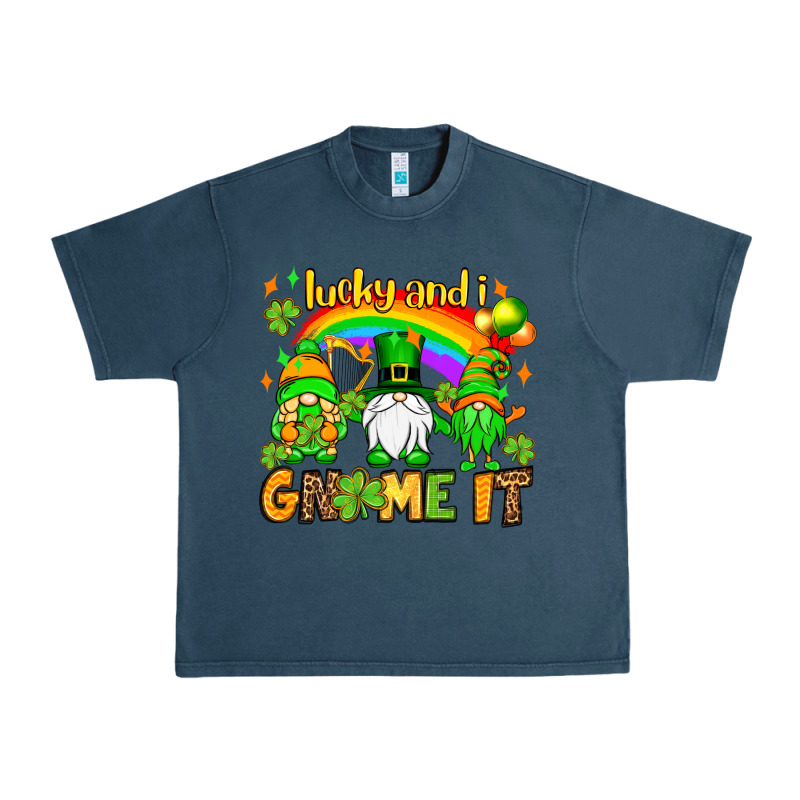 St. Patrick's Lucky And I Gnome It Urban Heavy Tee by OliviaCreatesArt | Teevron