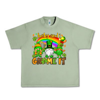 Oil Green St. Patrick's Lucky and i gnome it Urban Heavy Tee - OliviaCreatesArt