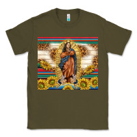 Army Green our lady of guadalupe Classic Tee - TumblerDesignByShophia