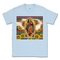 Dusty Blue our lady of guadalupe Classic Tee - TumblerDesignByShophia