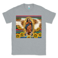 Heather Grey our lady of guadalupe Classic Tee - TumblerDesignByShophia