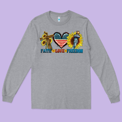 Fatih Love Freedom Long Sleeve Tee Designed By Fadigitalartstudio