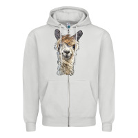 Dove Grey alpaca Zipper Hoodie - BarkalooDesign