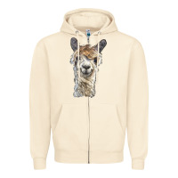 Sandshell alpaca Zipper Hoodie - BarkalooDesign
