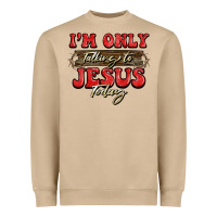 Mushroom i'm only talking to jesus today christmas Heavyweight Sweatshirt - BarkalooDesign