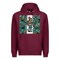 Burgundy easter Premium Hoodie - CowhideDigitalArt